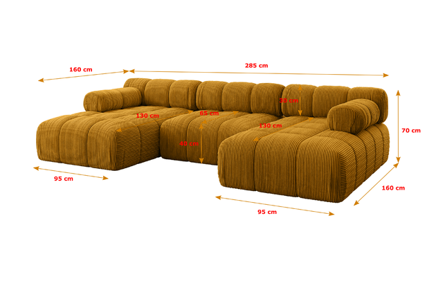 Wohnlandschaft Tesso-U1 - 5