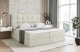 Bezug: Samt, Farbe: Beige - Casablanca 2301, Stoffbeschreibung: Polsterstoff Casablanca: „Pet-friendly“, leicht zu reinigen (CleanBOO+), wasserabweisend mit Lotuseffekt, scheuerfest (45.000 Martindale-Zyklen), Gewicht 310 g/m² ±5 %, Zimmer: Schlafzimmer, Länge: 207 cm, Breite: 120 cm, Höhe: 110 cm, Größe: 120x200 cm, Länge der Schlaffläche: 200 cm, Breite der Schlaffläche: 120 cm, Liegehöhe: 55 cm, Härtegrad der Matratze: H3, Höhe der Matratze: 20 cm, Matratze: Bonellfederung, Farbe des Toppers: Weiß, Höhe des Toppers: 5 cm, Material des Toppers: Schaumstoff, Bettkasten: Ja, Anzahl der Bettkasten: 2, Höhe der Bettkasten: 30 cm, Höhe des Kopfteils: 110 cm, Material der Füße: Kunststoff, Höhe der Füße: 2 cm, Dicke des Kopfteils: 8 cm, Gepolsterte Rückseite: Nein - 1