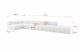 Ecksofa Favio-L3