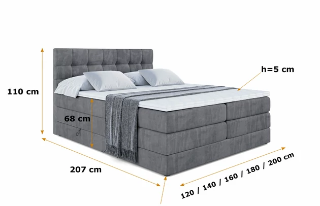 Boxspringbett BERO KING - 5