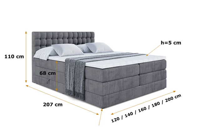 Boxspringbett VIONE KING - 5