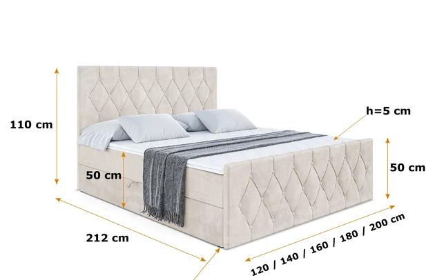 Boxspringbett VELANTO-BZ KING - 6