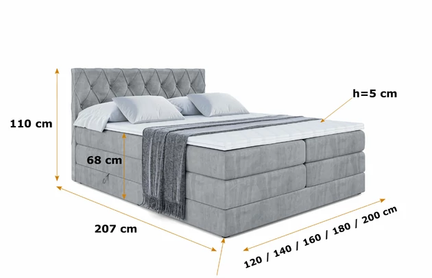 Boxspringbett AMAY-BZ KING - 5