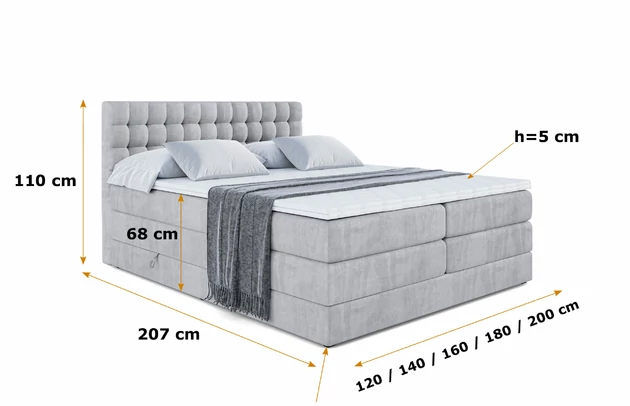 Boxspringbett VIONE KING - 5