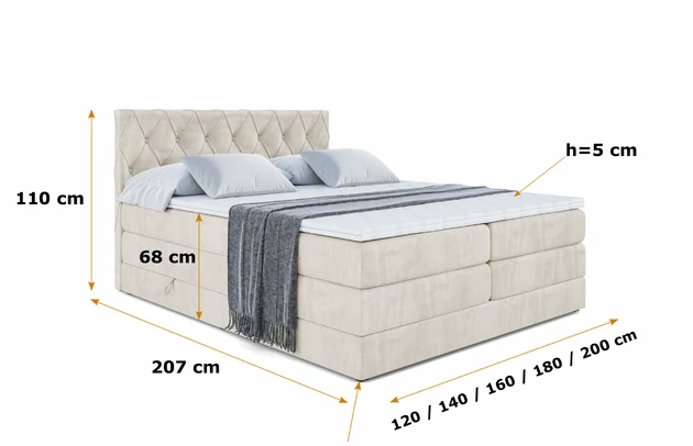 Boxspringbett AMAY-BZ KING - 5