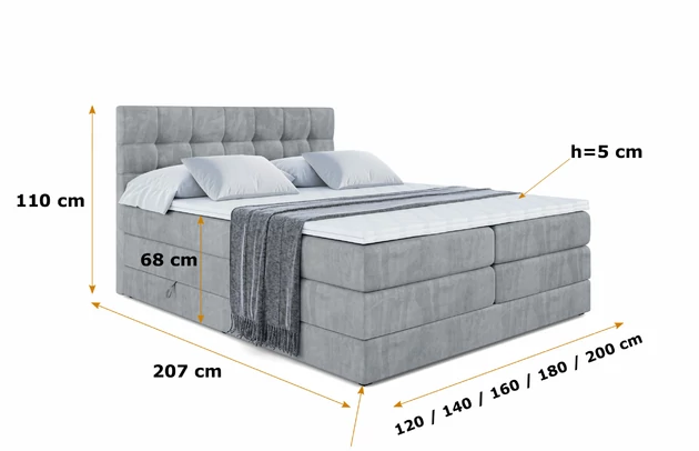 Boxspringbett BERO KING - 5