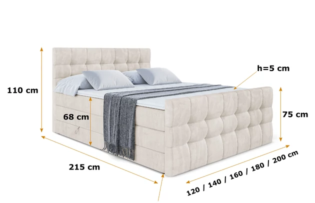 Boxspringbett BERO-Z KING - 6