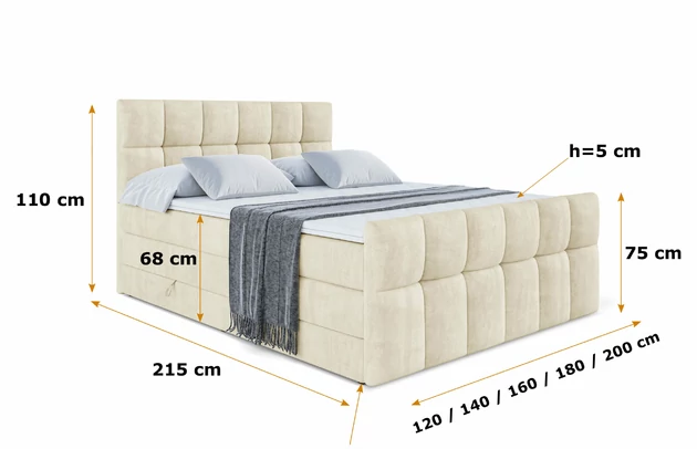 Boxspringbett RICAR-Z KING - 6