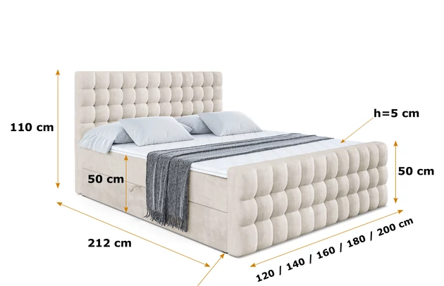 Boxspringbett RICAR-Z KING - 6