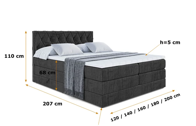 Boxspringbett AMAY-BZ KING - 5