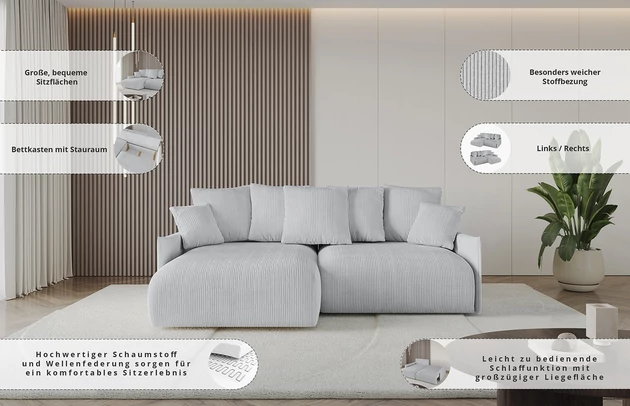 Ecksofa ONESK-L-v1 - 8