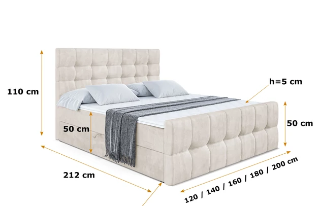 Boxspringbett AMAY KING - 6