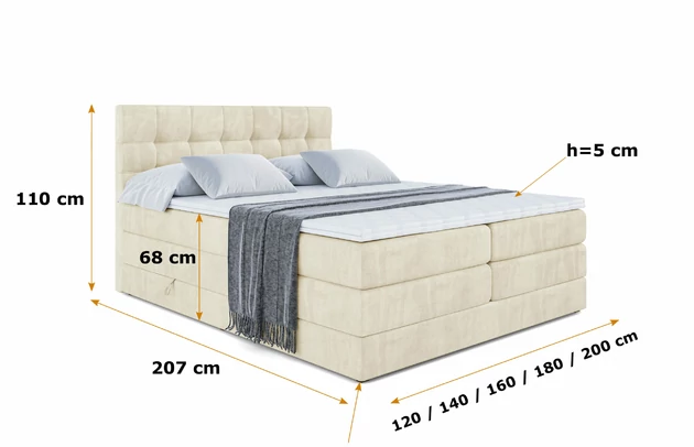 Boxspringbett BERO KING - 5