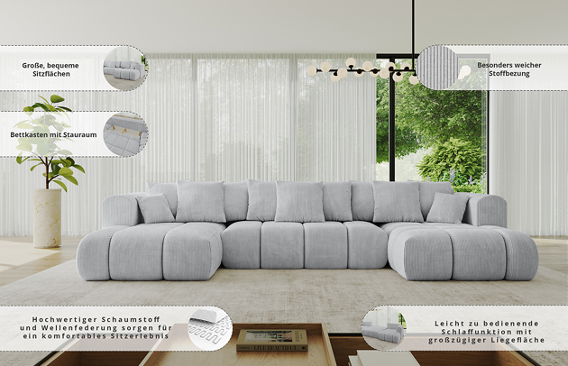 Wohnlandschaft CLOUD-U-v1 - 8