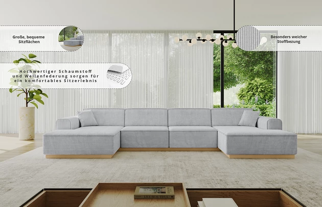 Wohnlandschaft IREA-U2-v2 - 6