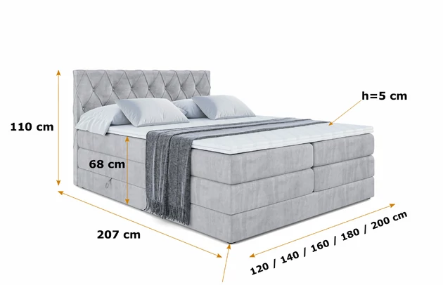 Boxspringbett AMAY-BZ KING - 5