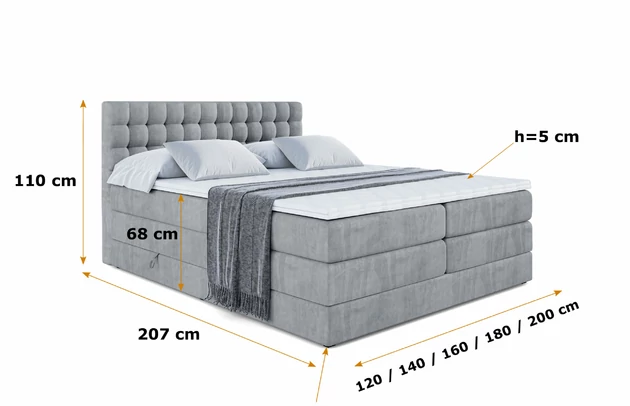 Boxspringbett VIONE KING - 5