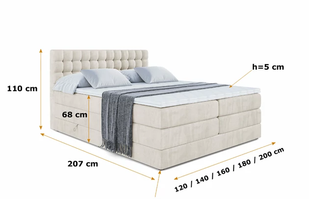 Boxspringbett VIONE KING - 5