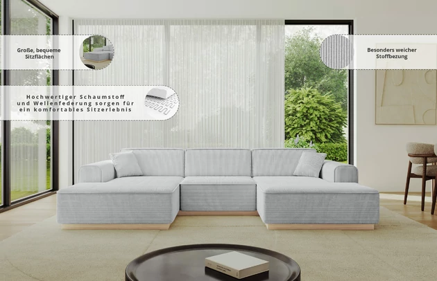 Wohnlandschaft IREA-U1 - 6