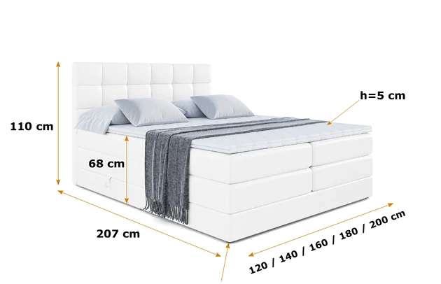 Boxspringbett BRUGO KING - 4