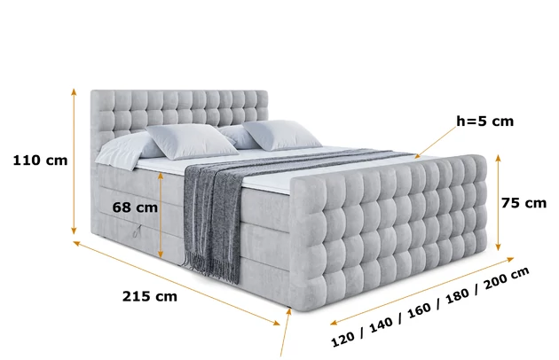 Boxspringbett VIONE-Z KING - 6