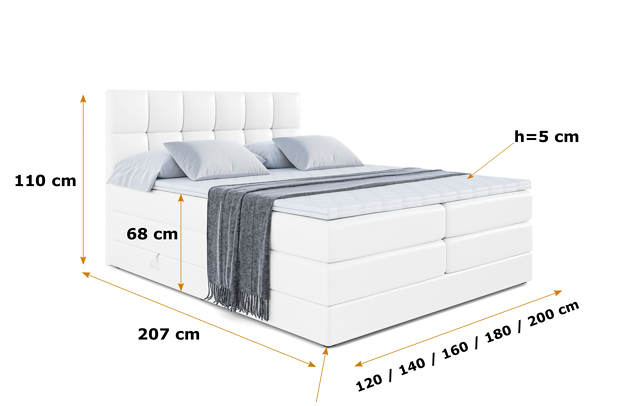 Boxspringbett RICAR KING - 5