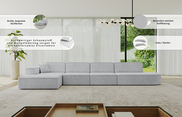 Ecksofa IREA-L3-v4 - 6