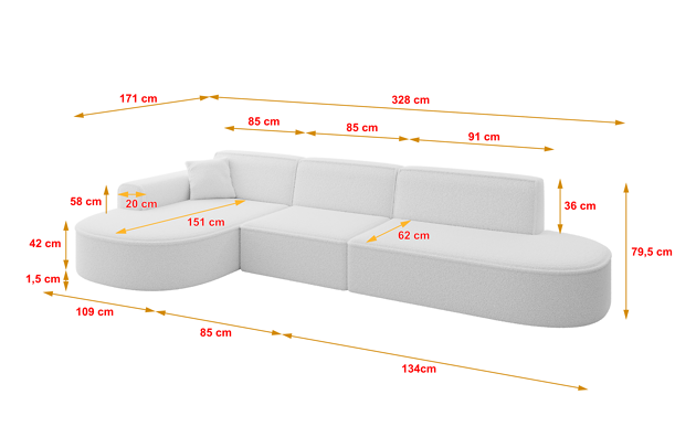 Ecksofa MARI-L2 - 4