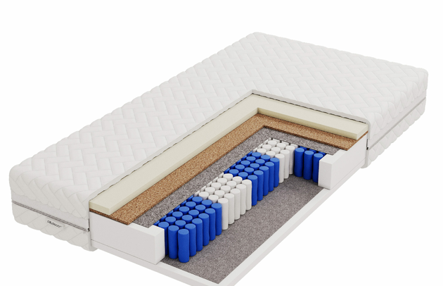 Länge: 200 cm, Härtegrad der Matratze: Mittelhart H3 + Hart H4, Breite: 100 cm, Höhe: 20 cm, Größe: 100x200 cm, Maximale Körpergewicht: 120 kg, Matratze: Mittelhart / Hart, Matratzentyp: Taschenfederkern-MULTIPOCKET mit 7 Zonen (12 cm), Gewicht: 22 kg - 1