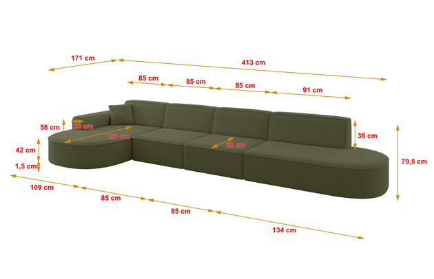 Ecksofa MARI-L3 - 4