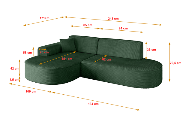 Ecksofa MARI-L1 - 4