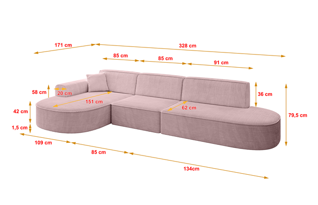 Ecksofa MARI-L2 - 4