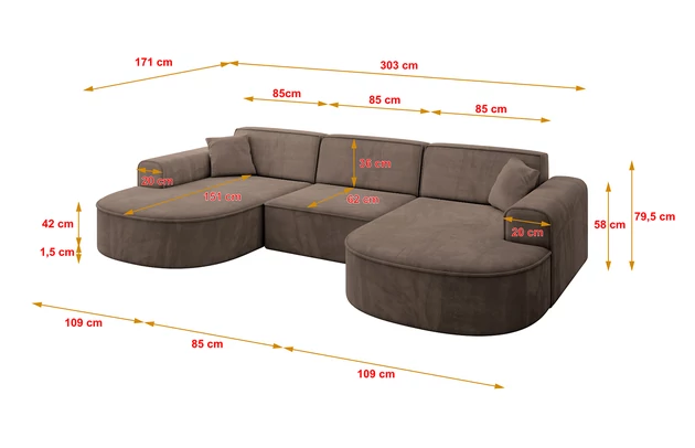 Wohnlandschaft MARI-U1 - 4