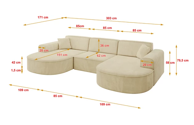 Wohnlandschaft MARI-U1 - 4