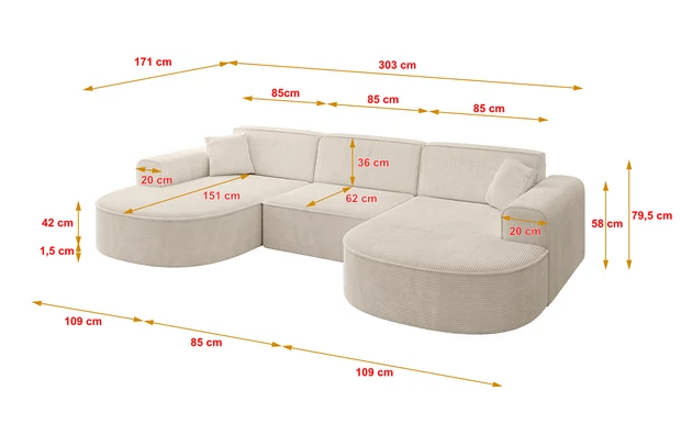Wohnlandschaft MARI-U1 - 4