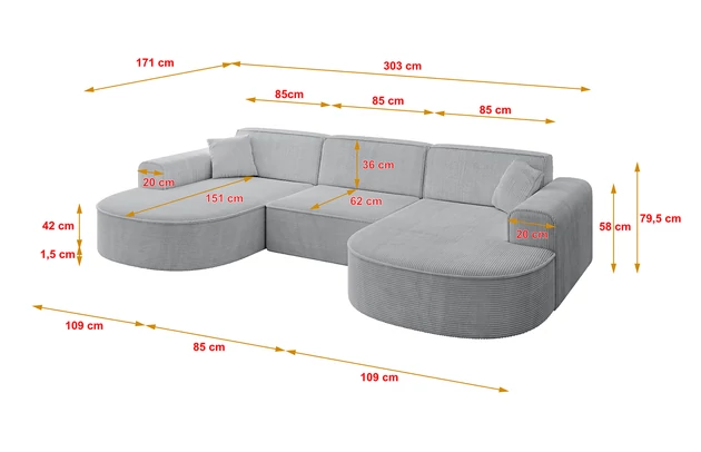 Wohnlandschaft MARI-U1 - 4
