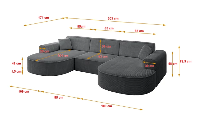 Wohnlandschaft MARI-U1 - 4
