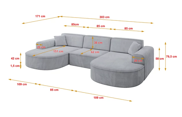 Wohnlandschaft MARI-U1 - 4