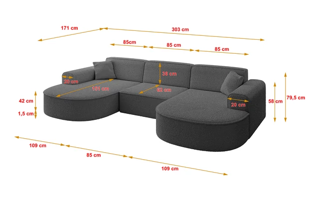 Wohnlandschaft MARI-U1 - 4