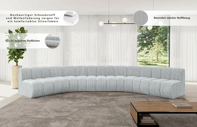 Wohnlandschaft Montra-U1 - 6