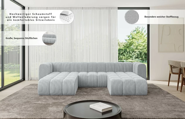 Wohnlandschaft Joren-U1 - 6