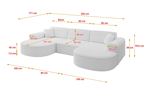 Wohnlandschaft MARI-U1 - 4