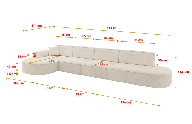 Ecksofa MARI-L3 - 4