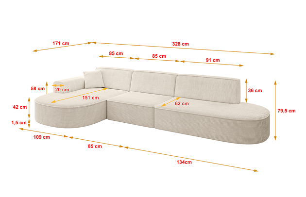 Ecksofa MARI-L2 - 4