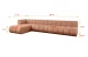 Ecksofa Darnel-L3