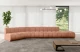 Bezug: Samt, Farbe: Apricot - Monolith 61, Stellvariante: Abgerundete Ecke, Stoffbeschreibung: MONOLITH: Wasserabweisender und leicht zu reinigender Möbelstoff, scheuerfest (100.000 Martindale-Zyklen) lichtecht (5) und pillingarm (4-5), aus 100 % PES, Gewicht 330 g/m2 ±5 %, Materialzusammensetzung: 100% Polyseter, Pilling Resistenz: 4, Abriebfestigkeit: 5, Scheuerbeständigkeit: 100000 Martindale-Zyklen, Zimmer: Wohnzimmer, Tiefe: 174 cm, Breite: 471 cm, Höhe: 70 cm, Anzahl der Sitzflächen: 6, Sitzfüllung: Wellenfeder, Art der Rückenkissen: Rückenlehne - feste, Tiefe der Sitzfläche: 62 cm, Sitzhöhe: 40 cm, Schlaffunktion: Ohne Schlaffunktion - 1