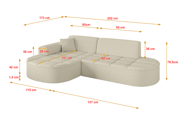 Ecksofa LIVO-L1 - 4