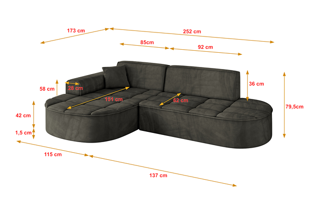 Ecksofa LIVO-L1 - 4