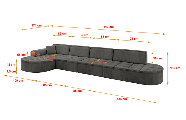 Ecksofa TARO-L3 - 4