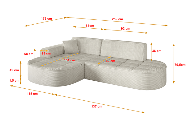 Ecksofa LIVO-L1 - 4
